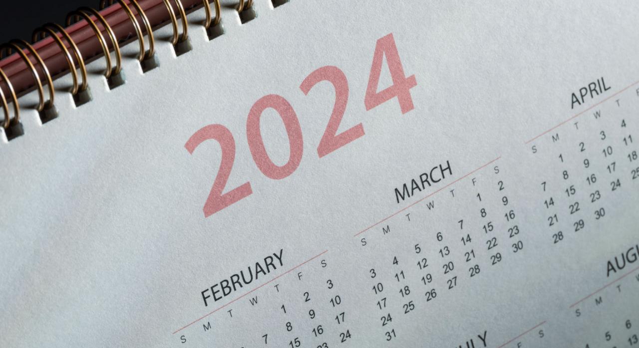 Calendario del contribuyente Enero 2024