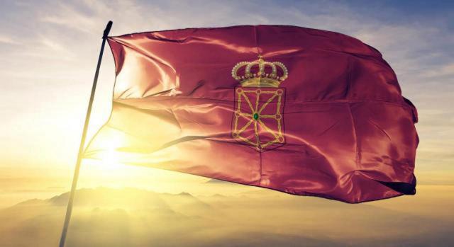 Navarra armoniza su normativa de IVA e Impuesto especiales. Imagen de la bandera de Navarra delante del sol