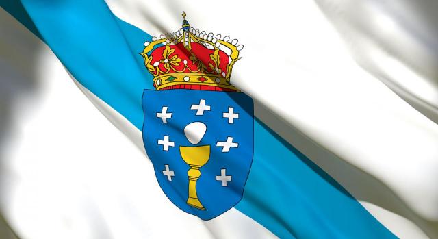 Galicia adopta medidas fiscales y crea su propio impuesto sobre las estancias turísticas. Imagen de la bandera de Galicia