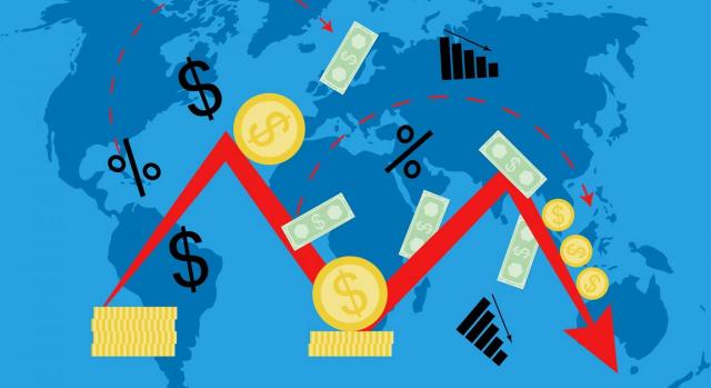 La operación de reordenación de la deuda tenía como fin calificación crediticia adecuada y no solo el ahorro fiscal. Ilustración de mapa mundi y dinero